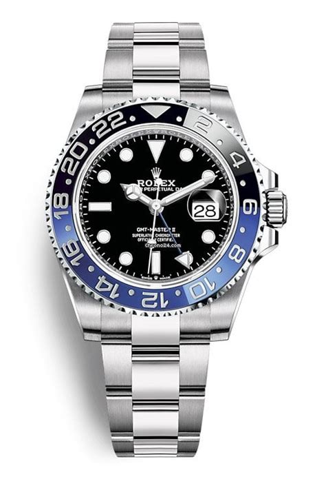 pre-owned rolex gmt master ii batman 126710blnr oyster